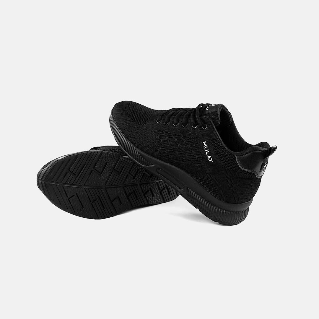 MULAT ULTRAPLEX SNEAKERS FULL BLACK (2.4" BOOST)