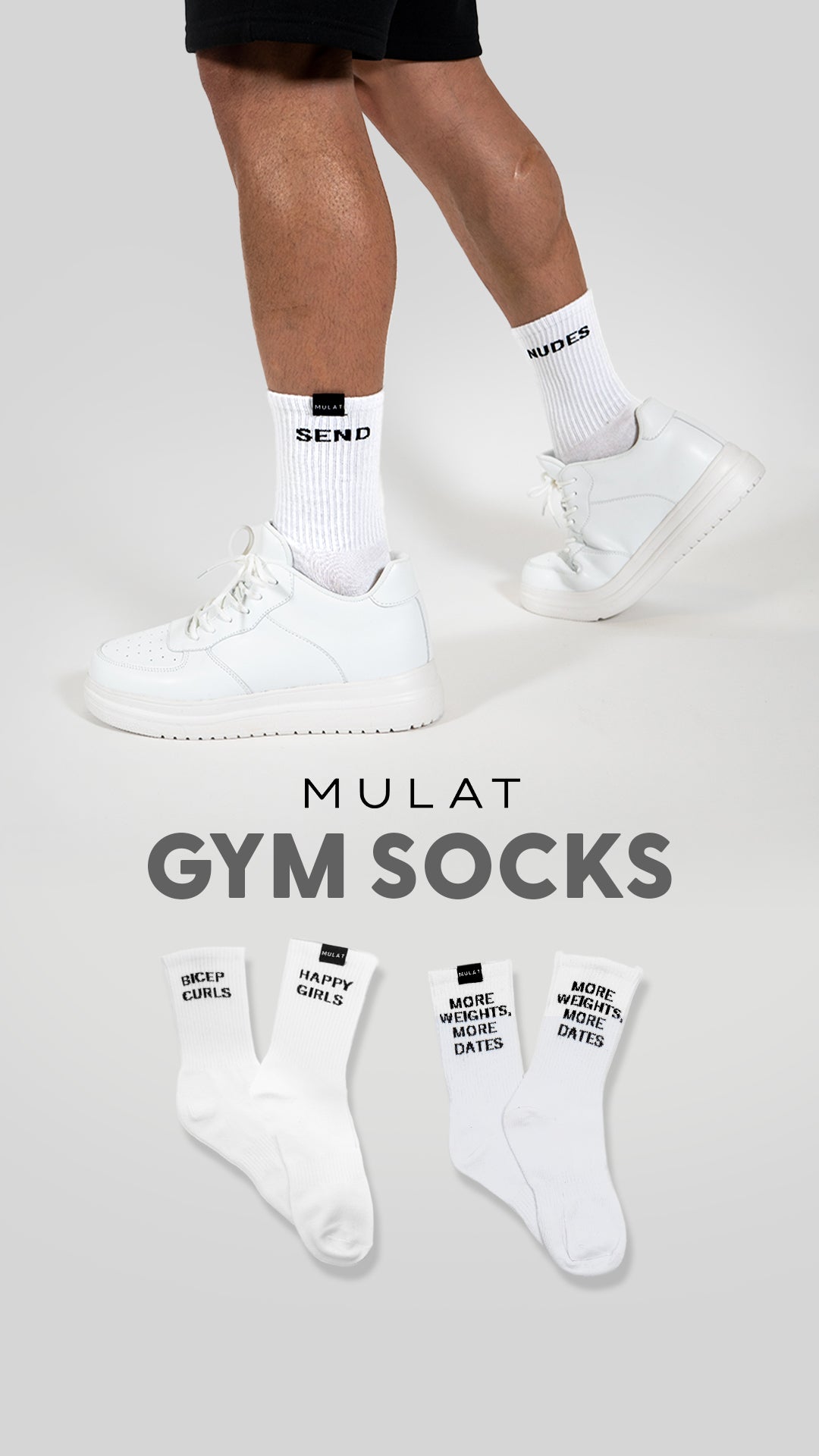 Mulat Gym Socks (2x Pack)