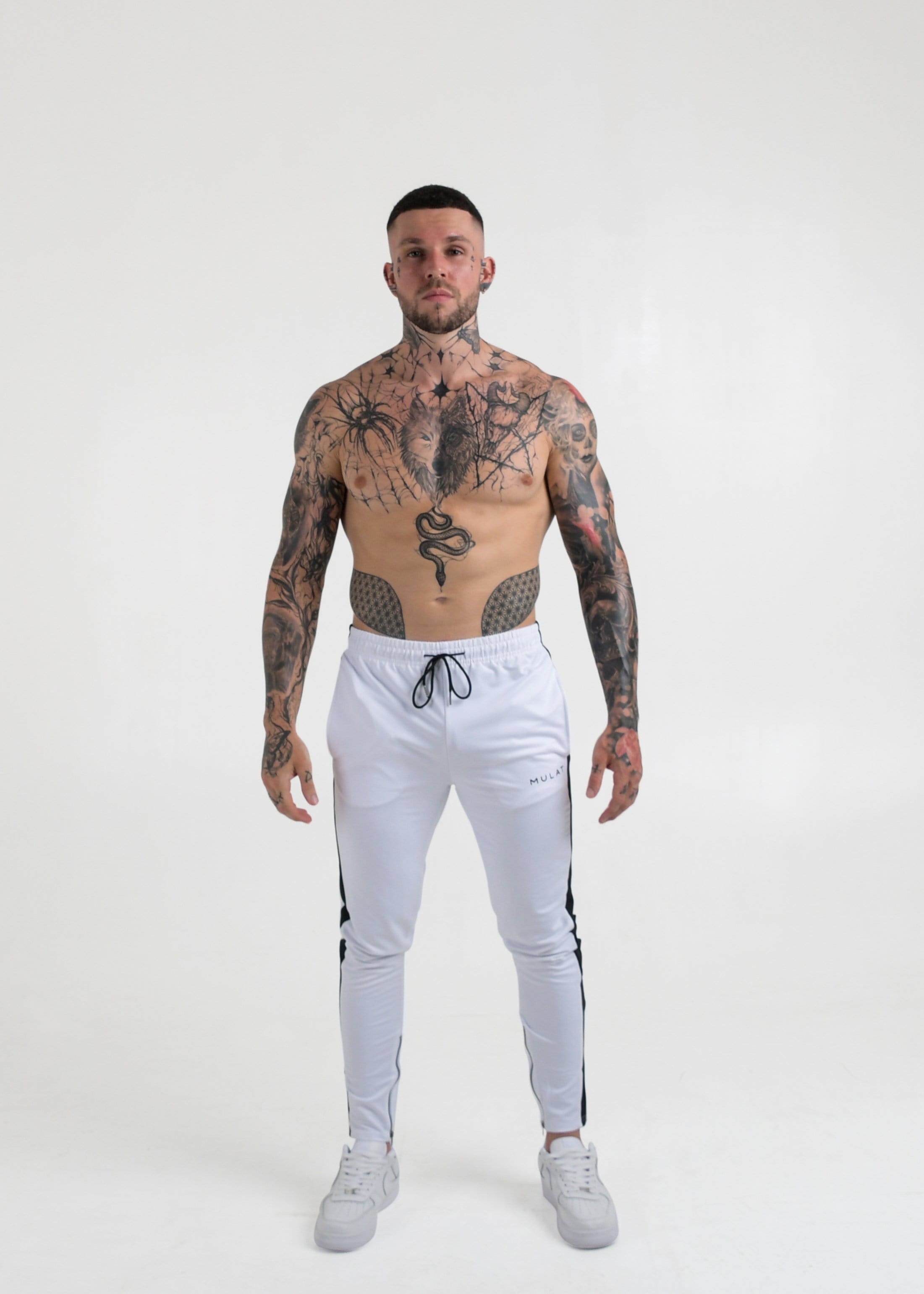 Mulat Mulat Essentials Gym Pants - White 