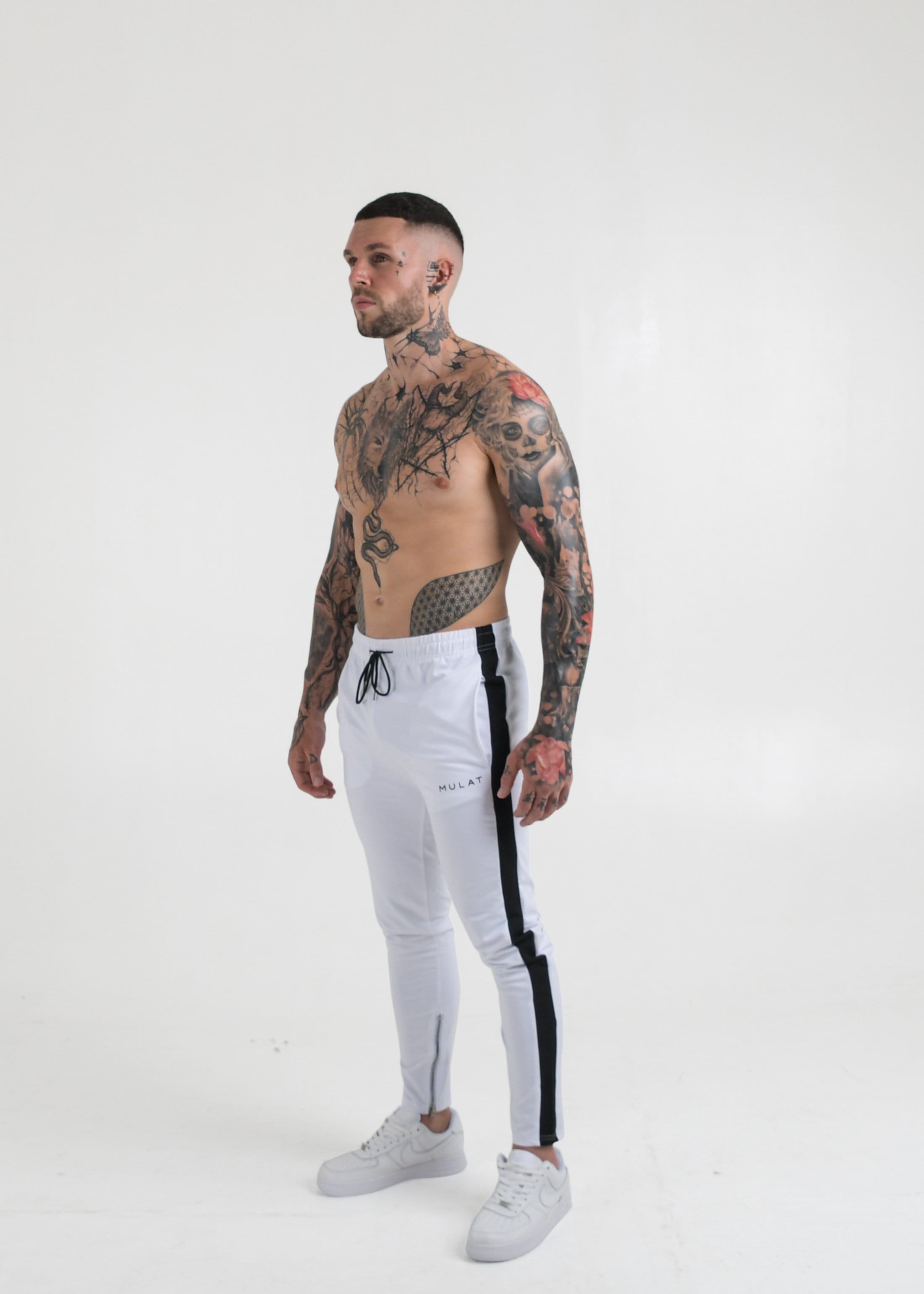 Mulat Mulat Essentials Gym Pants - White 