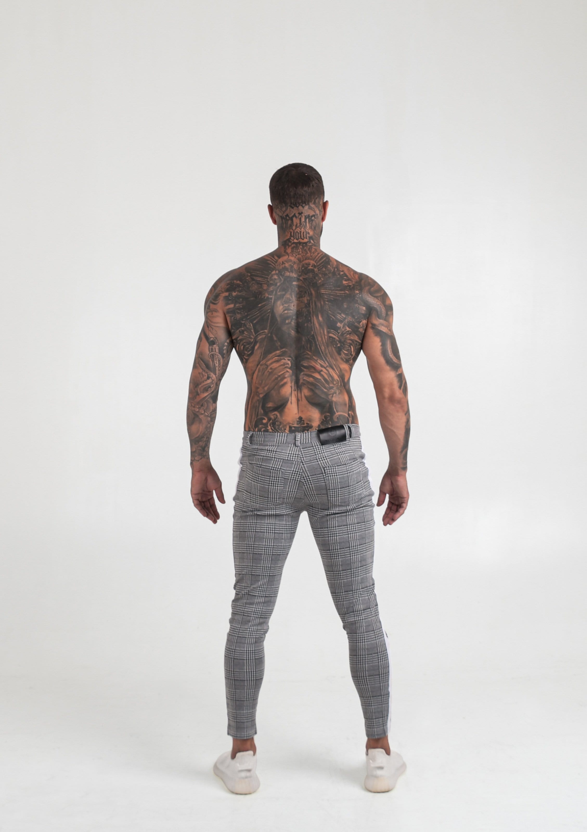 Mulat Mulat Classic Stretch Trousers - Grey/White