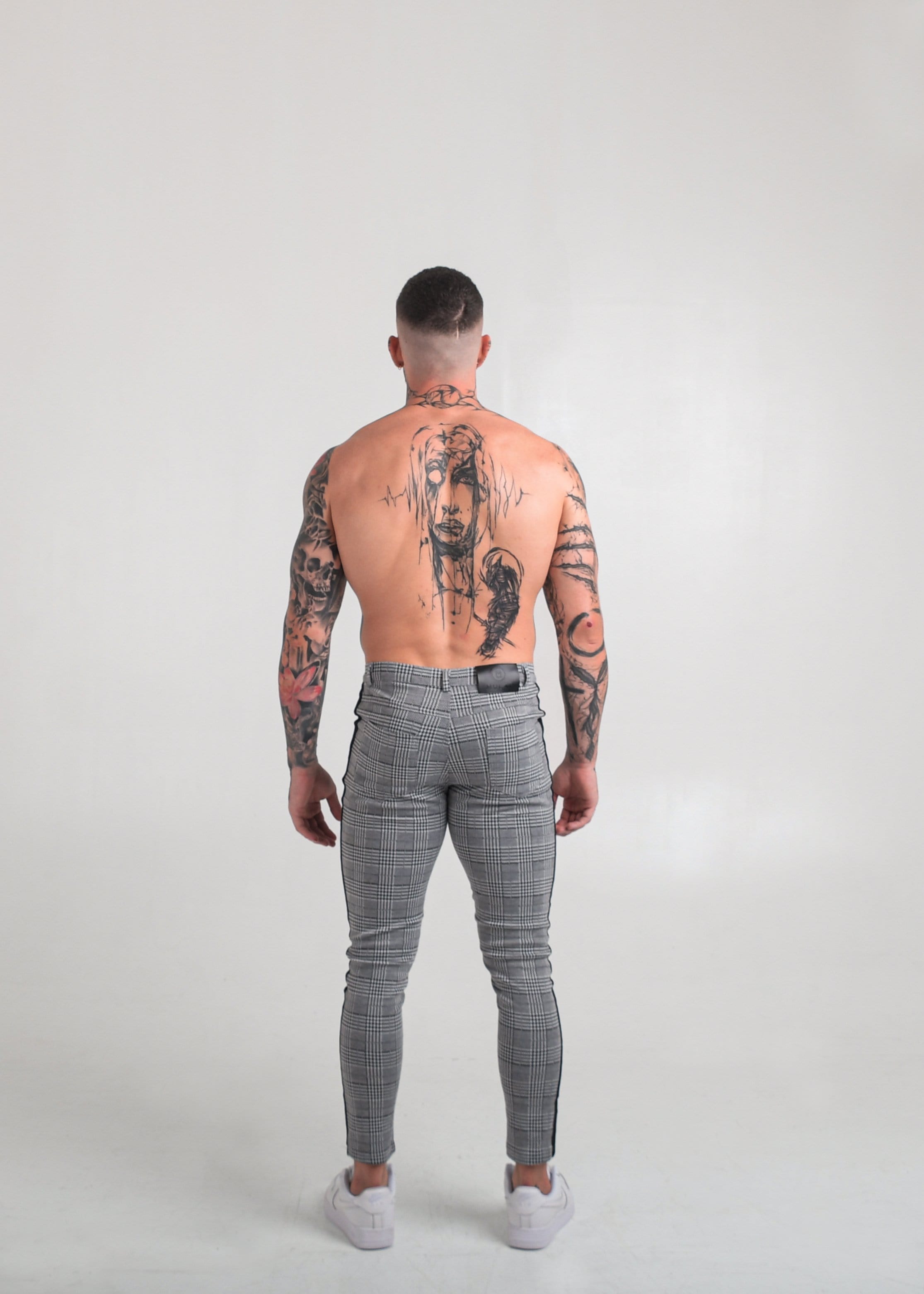 Mulat Mulat Classic Stretch Trousers - Grey/Black