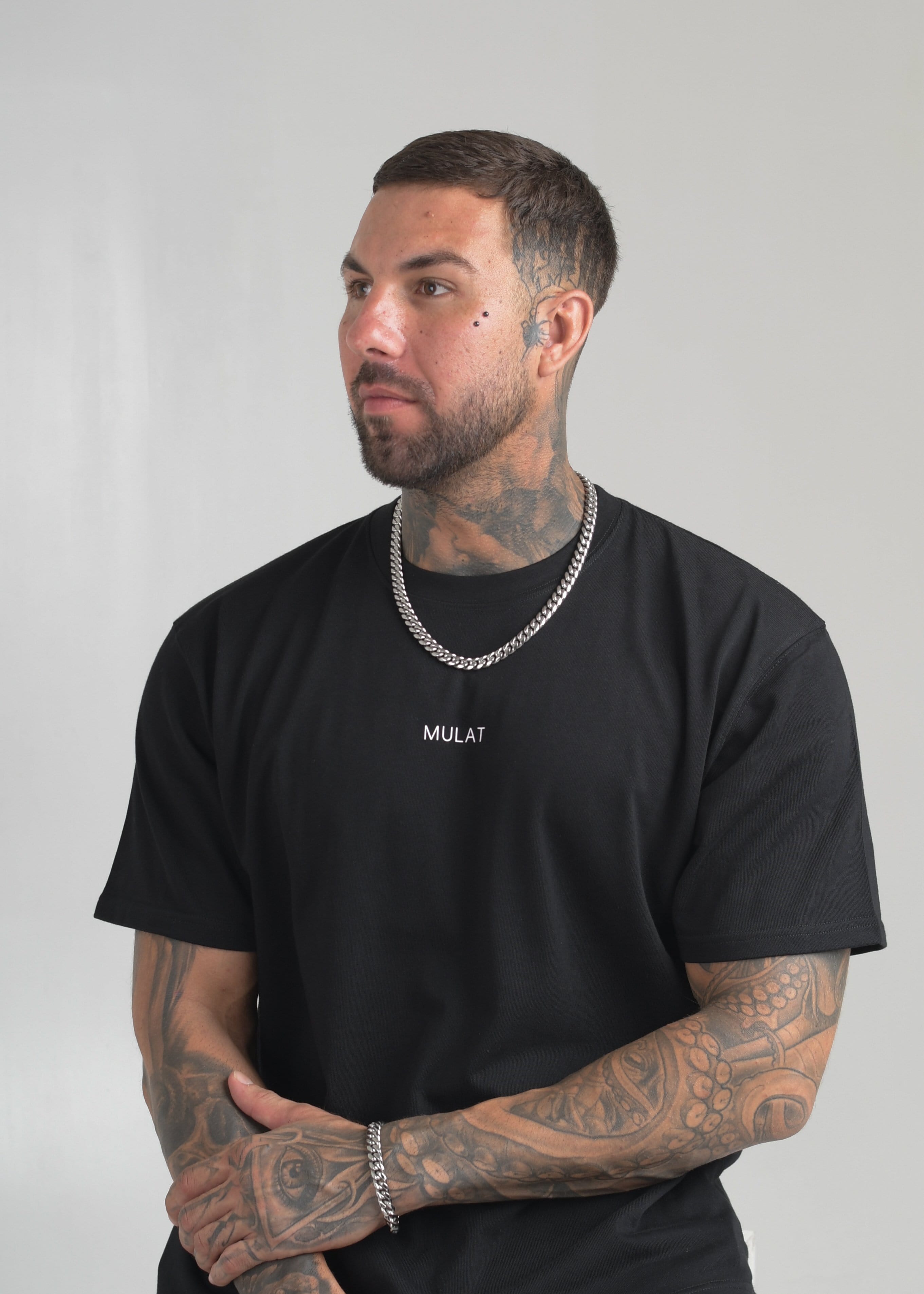 Mulat Heavyweight 10MM Cuban Link Chain - Silver