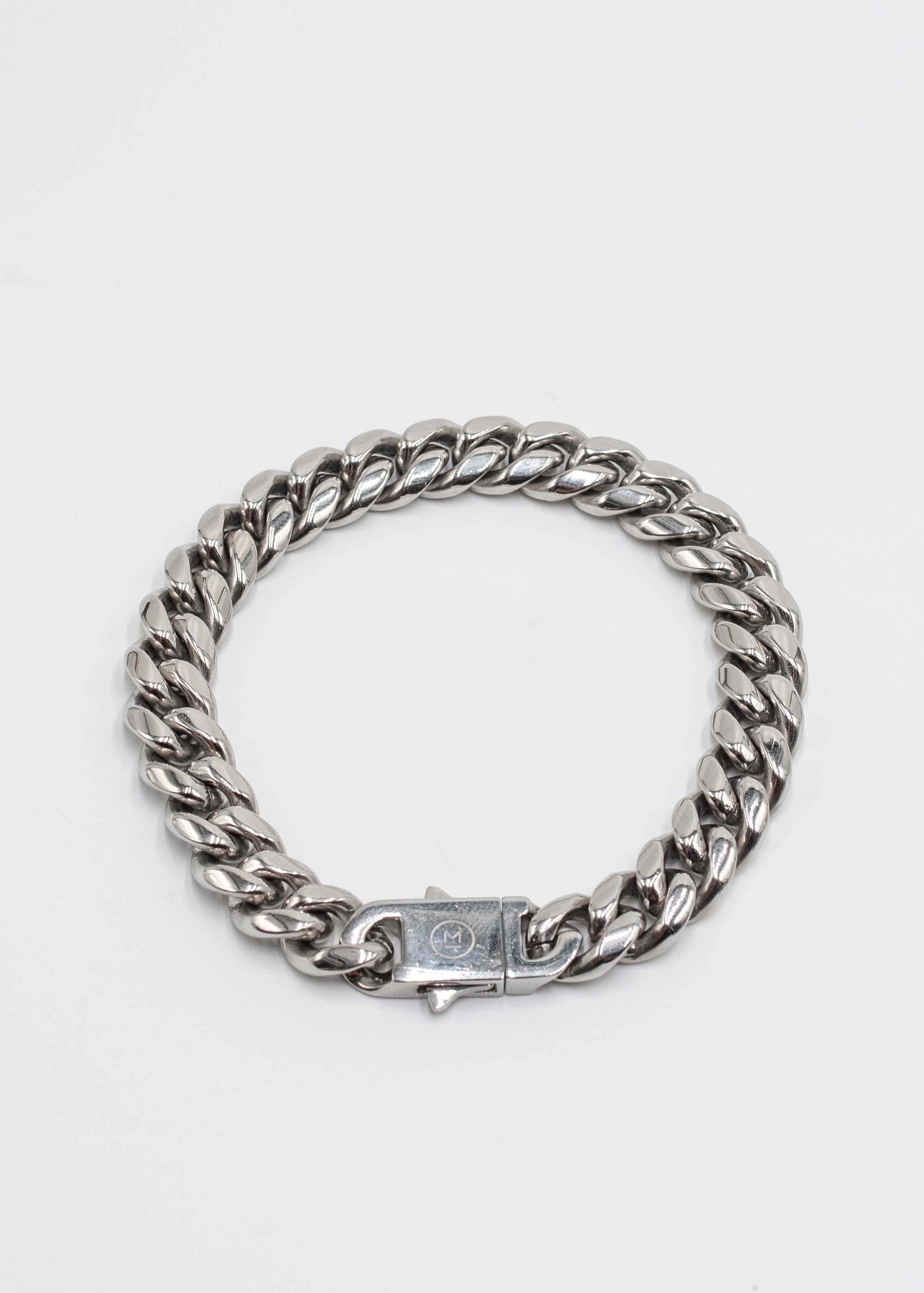 Mulat Heavyweight 10MM Cuban Bracelet - Silver 