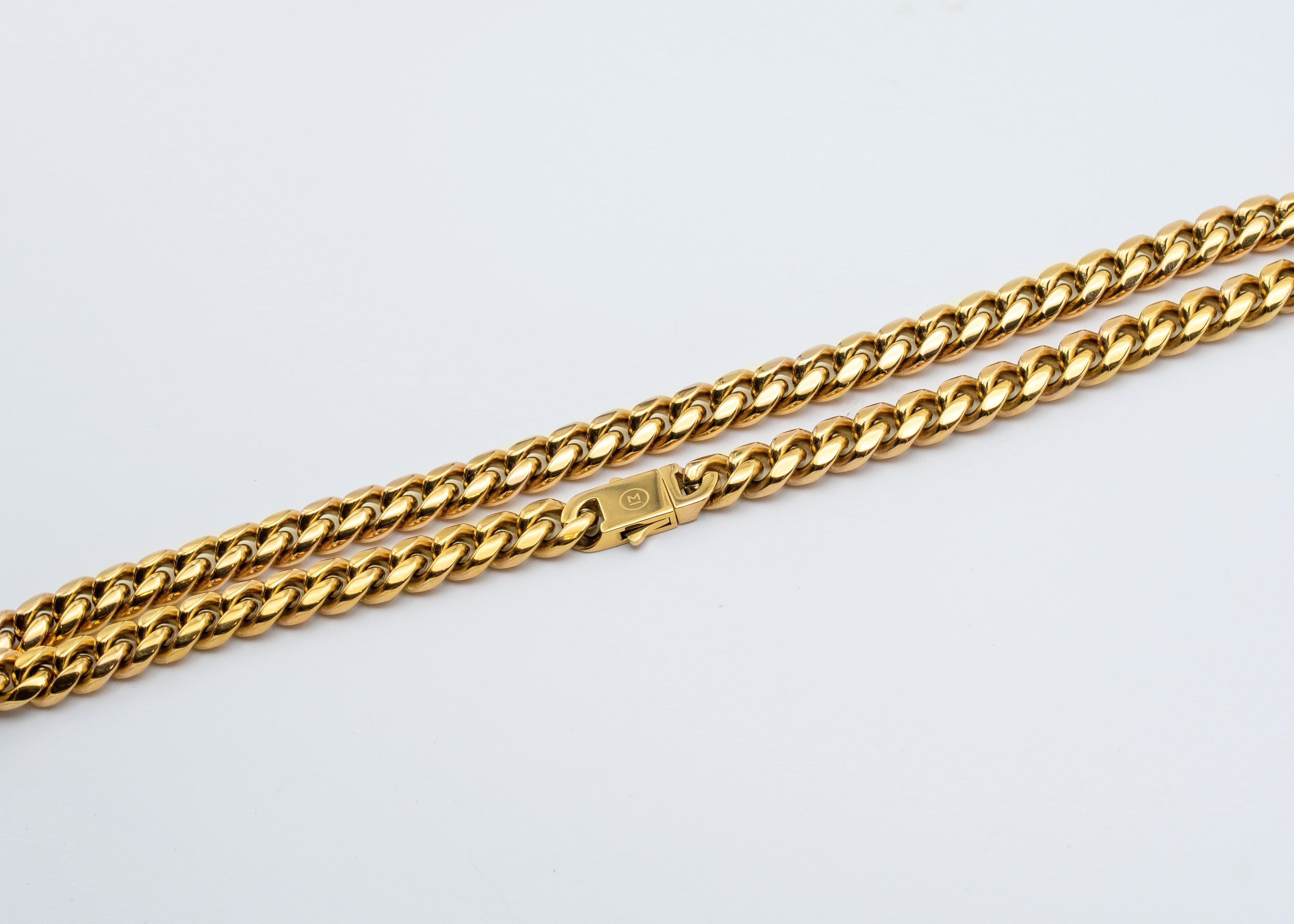 Mulat Heavyweight 10MM Cuban Link Chain - Gold 