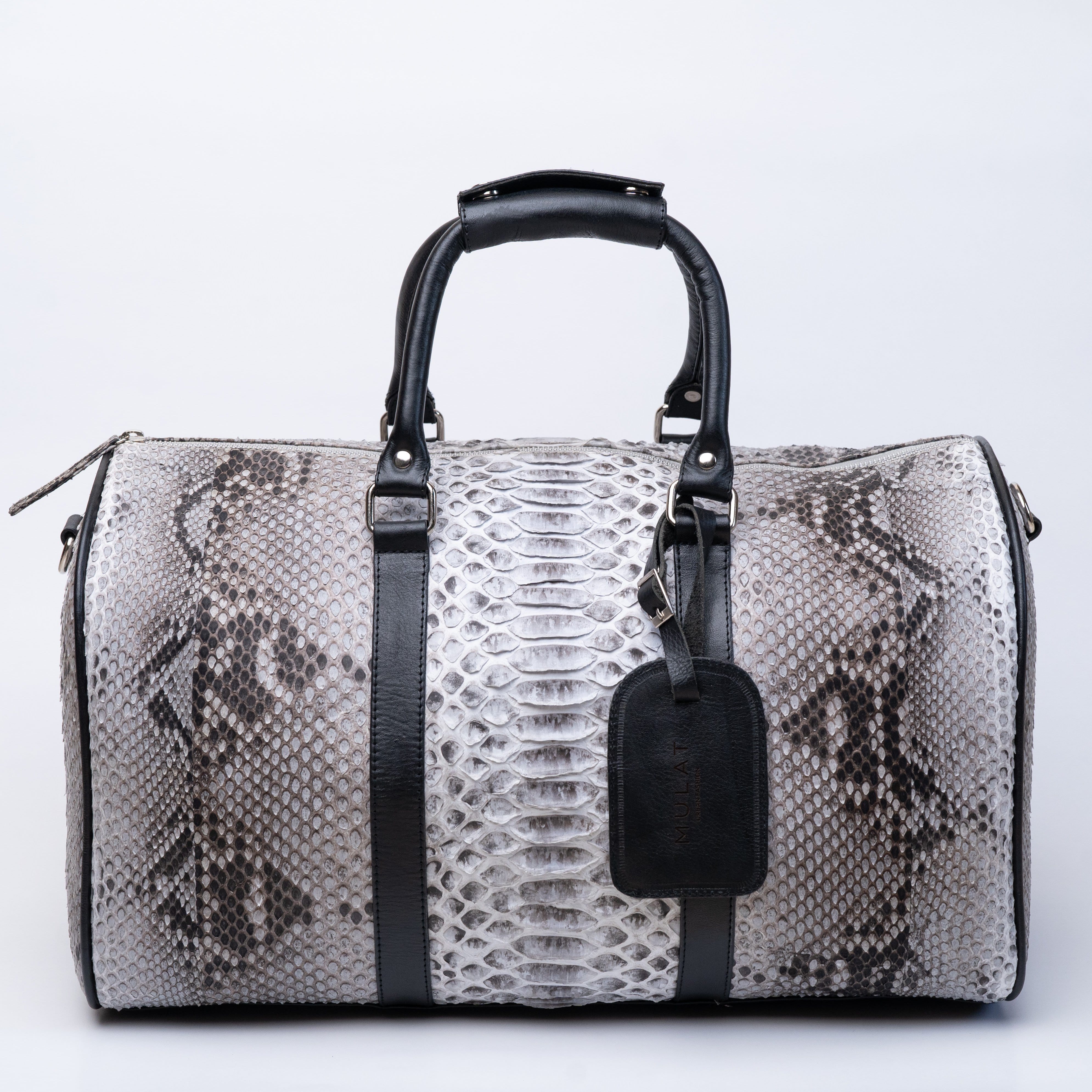 Mulat MULAT White Python Duffel Bag