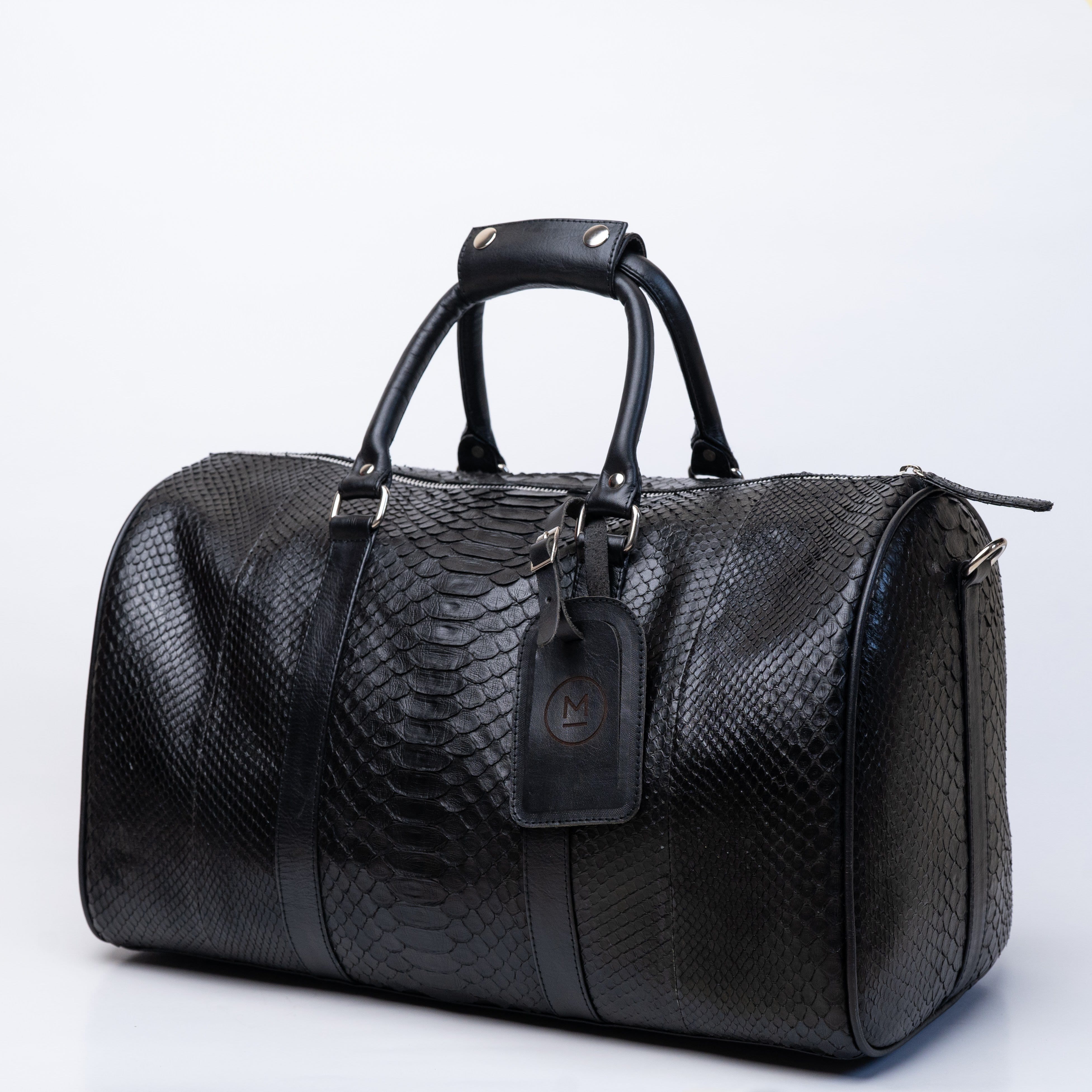 Mulat MULAT Black Python Duffel Bag