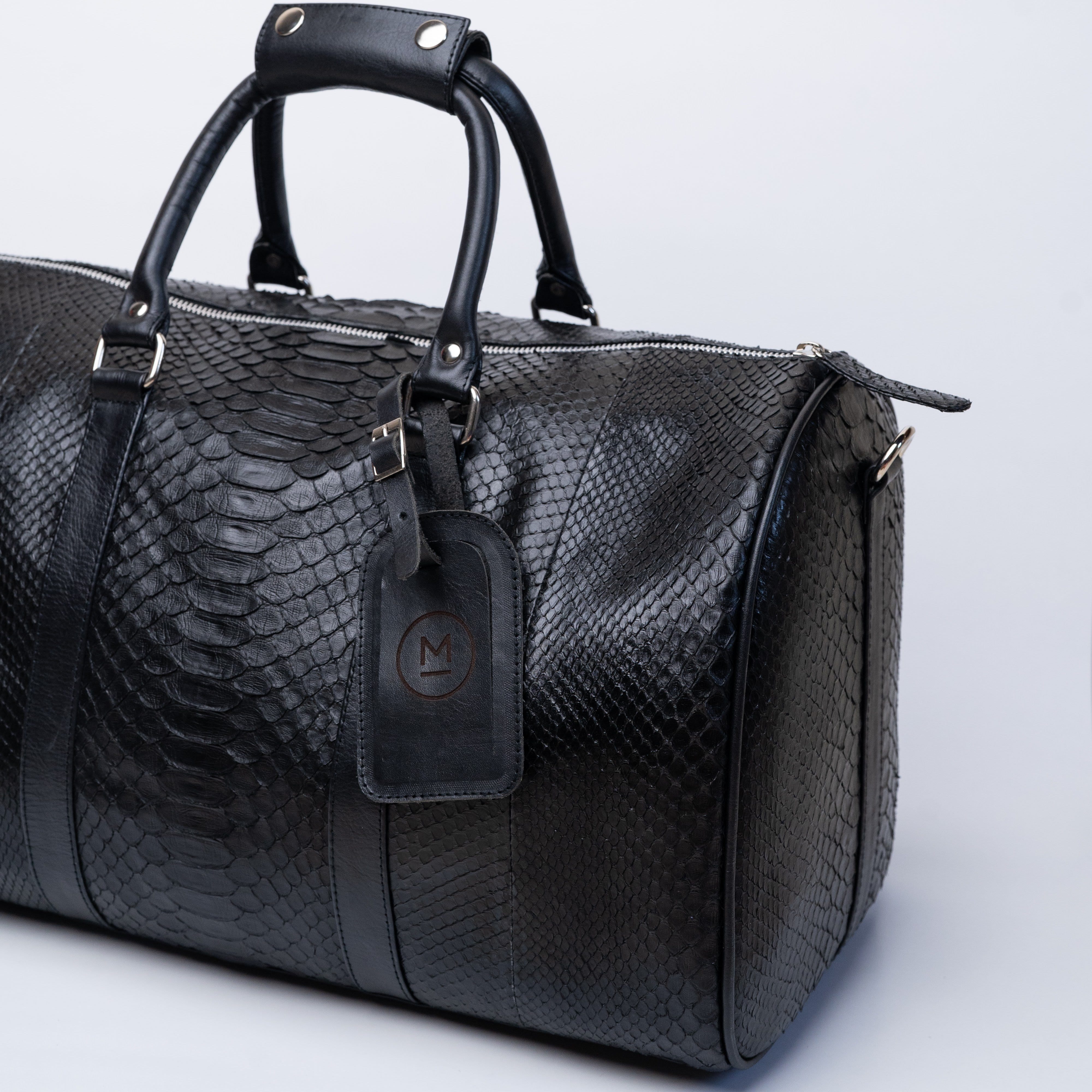 Mulat MULAT Black Python Duffel Bag 