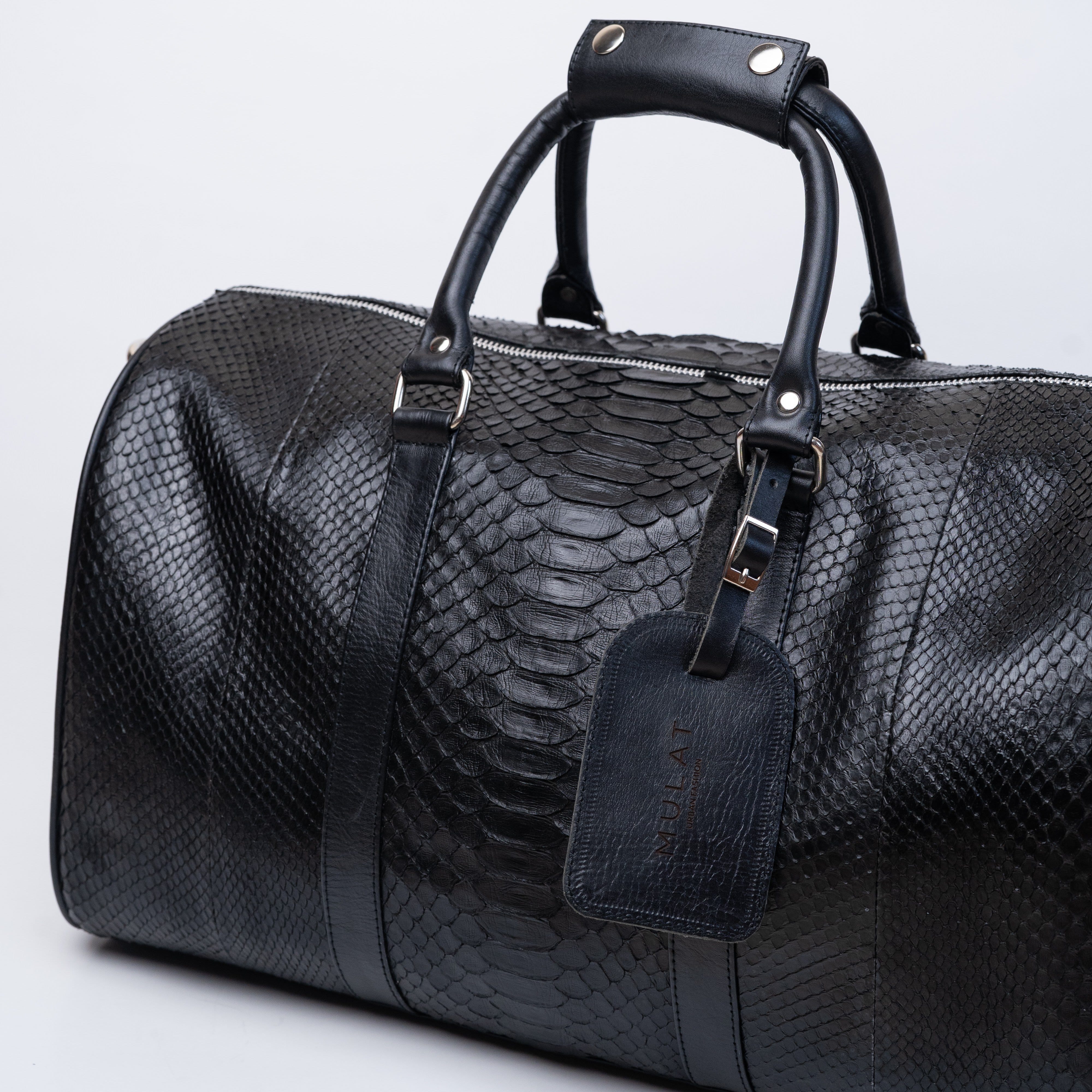Mulat MULAT Black Python Duffel Bag