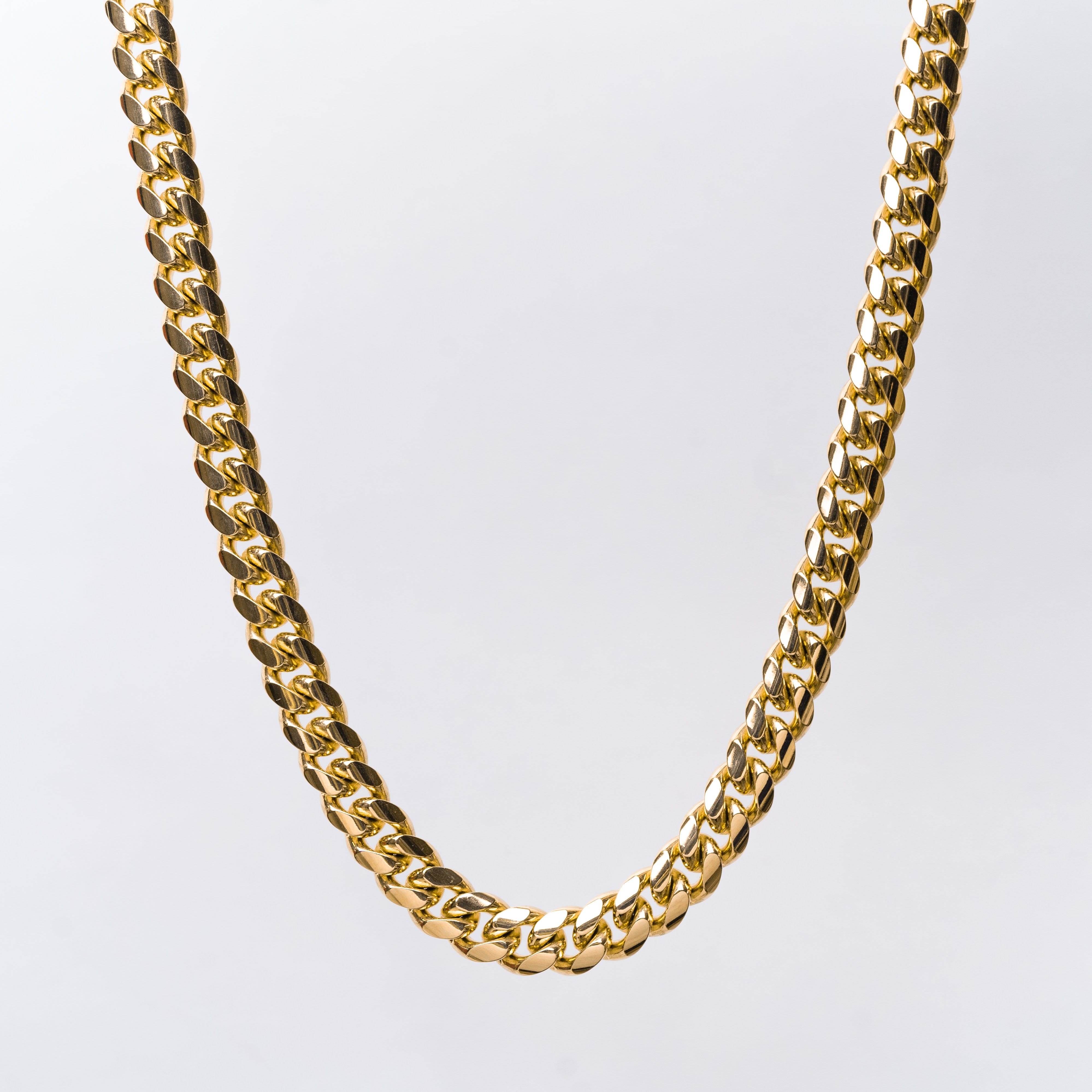 Mulat Heavyweight 10MM Cuban Link Chain - Gold 