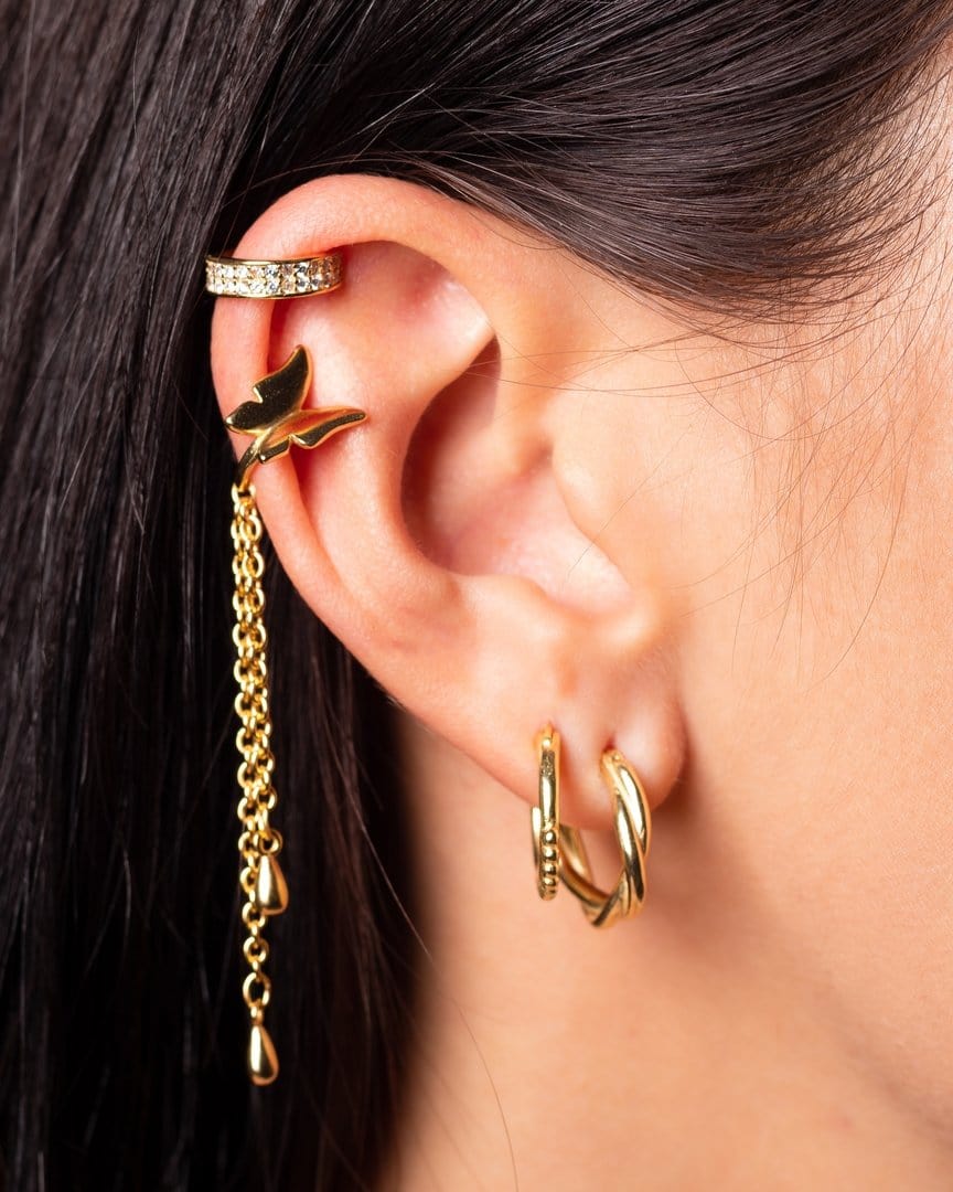 Twisted Hoop Earrings - Mulat