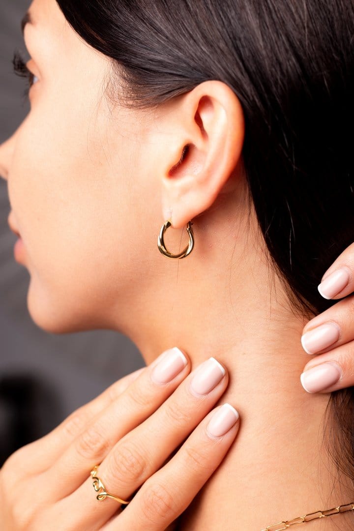 Twisted Hoop Earrings - Mulat