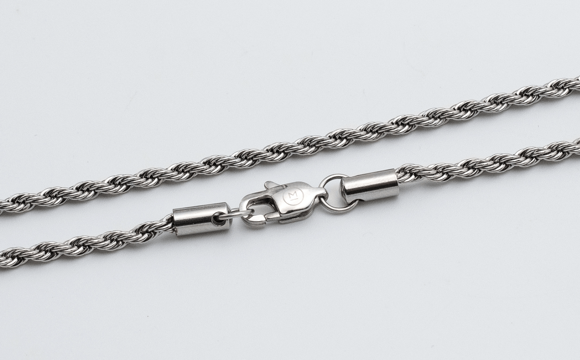 Mulat 3MM Rope Bracelet - Silver
