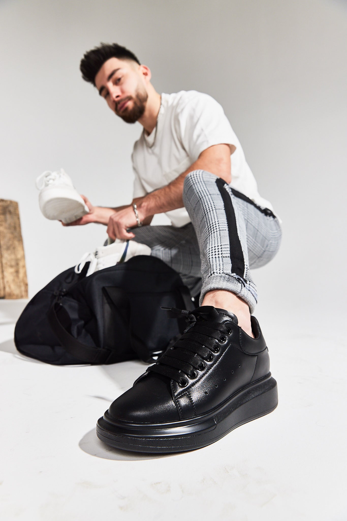 Mulat Mulat Oversized Sneakers Black (2.5” Boost)