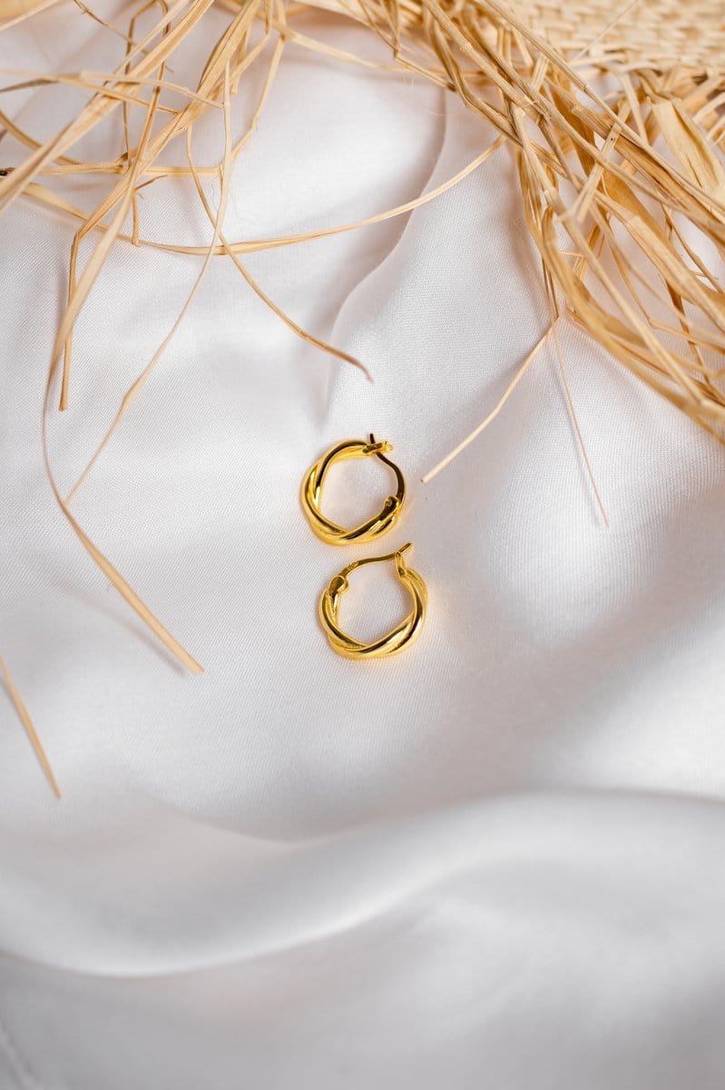 Twisted Hoop Earrings - Mulat
