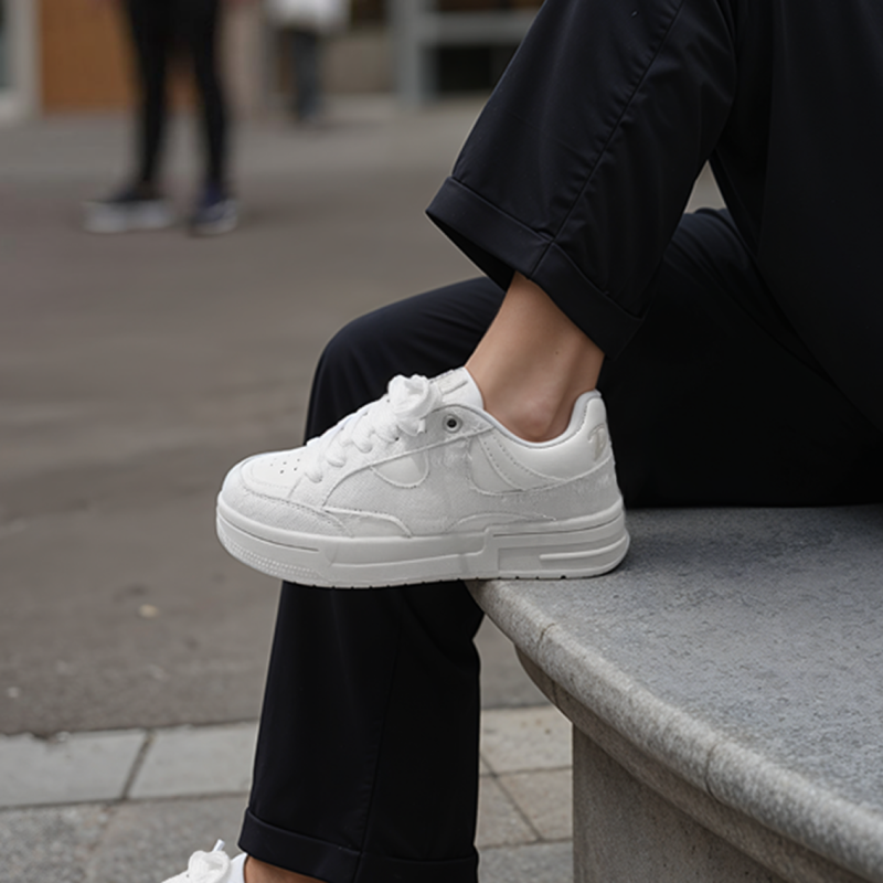 Mulat Denim Sneakers - White