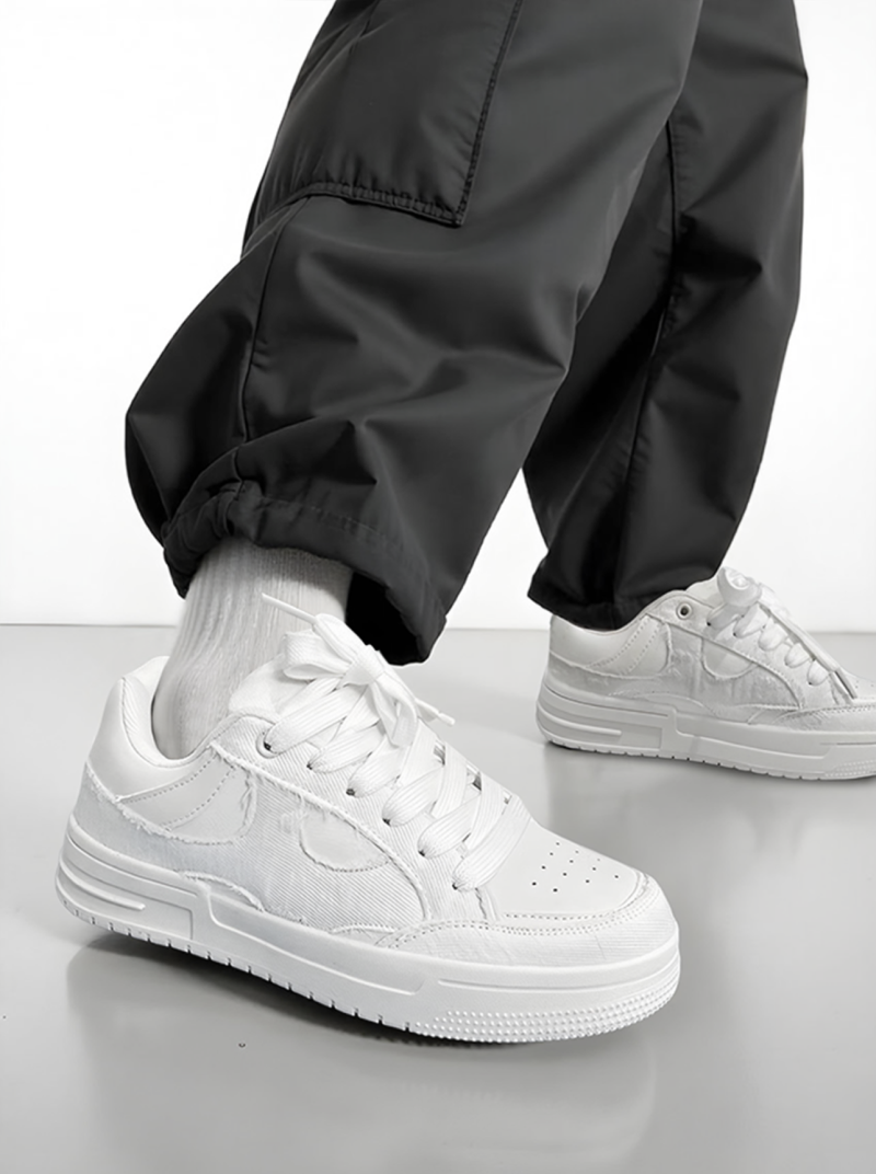 Mulat Denim Sneakers - White