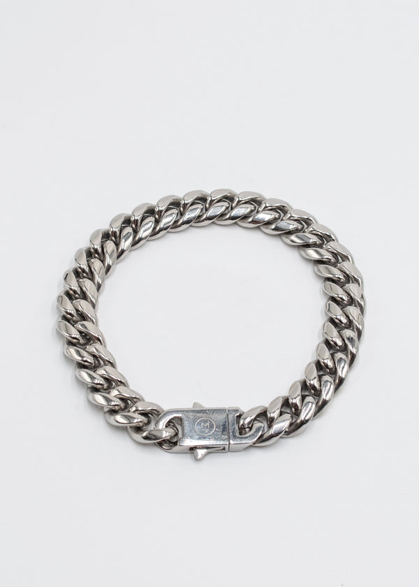 Mulat Heavyweight 10MM Cuban Bracelet - Silver 
