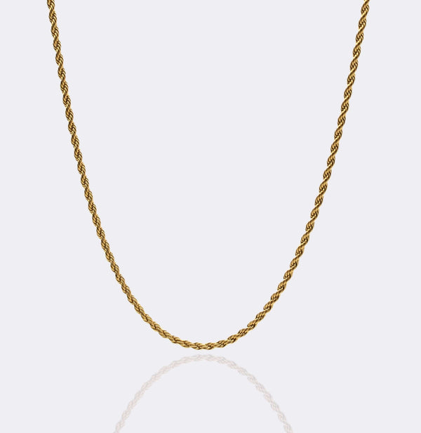 Mulat 3MM Rope Chain - Gold 