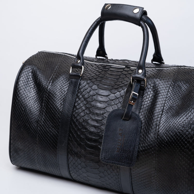 Mulat MULAT Black Python Duffel Bag 